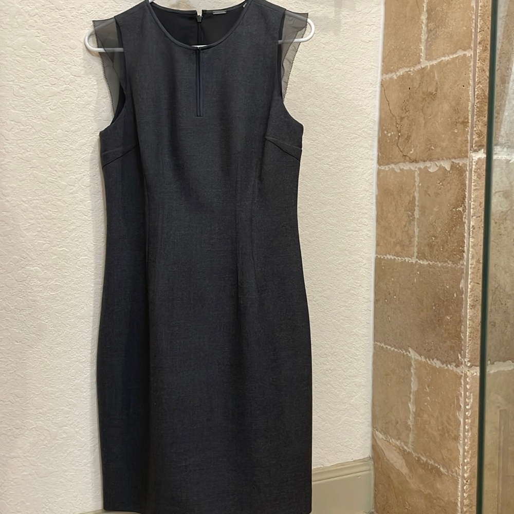 Ellie Tahari grey dress